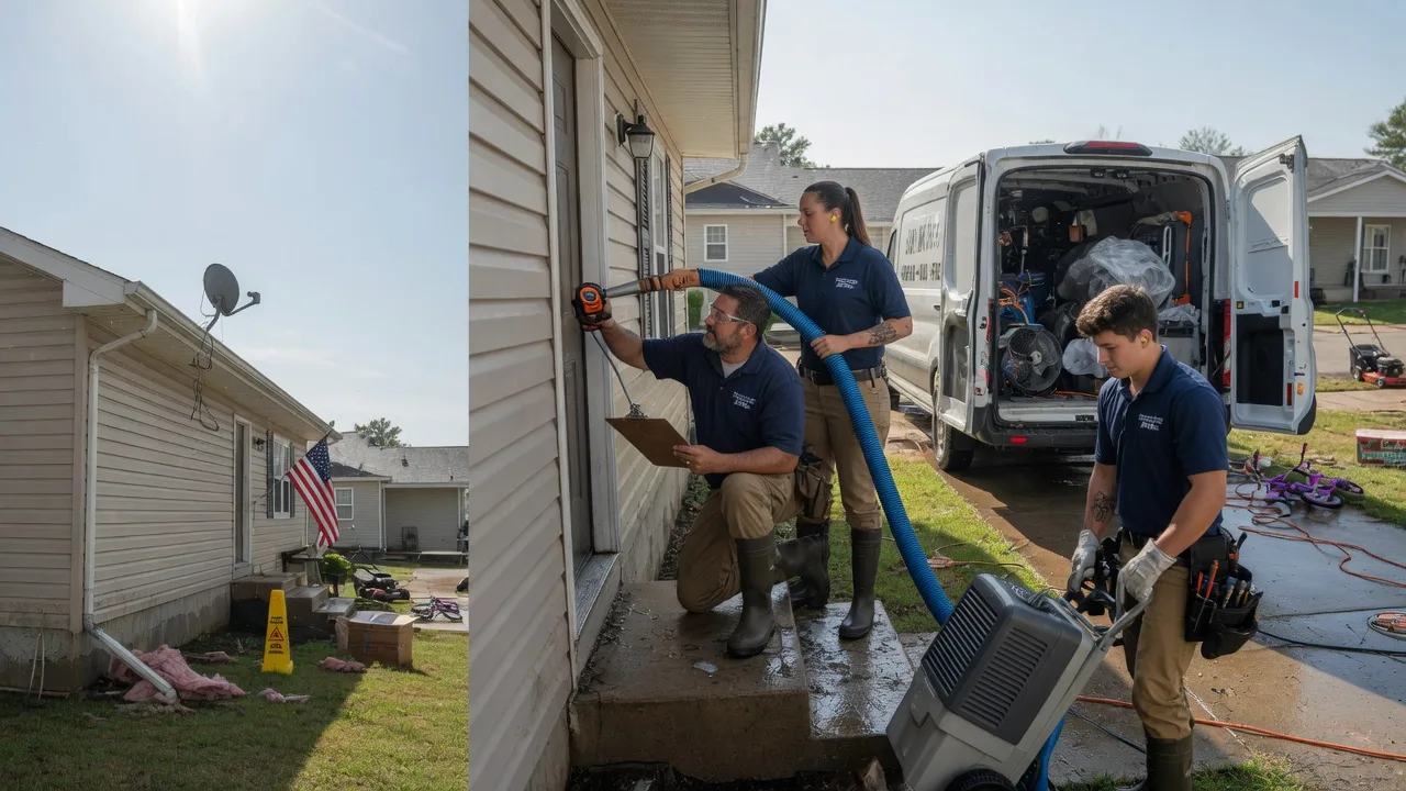 Ceiling Water Damage Restoration in Pottsville, AR near me